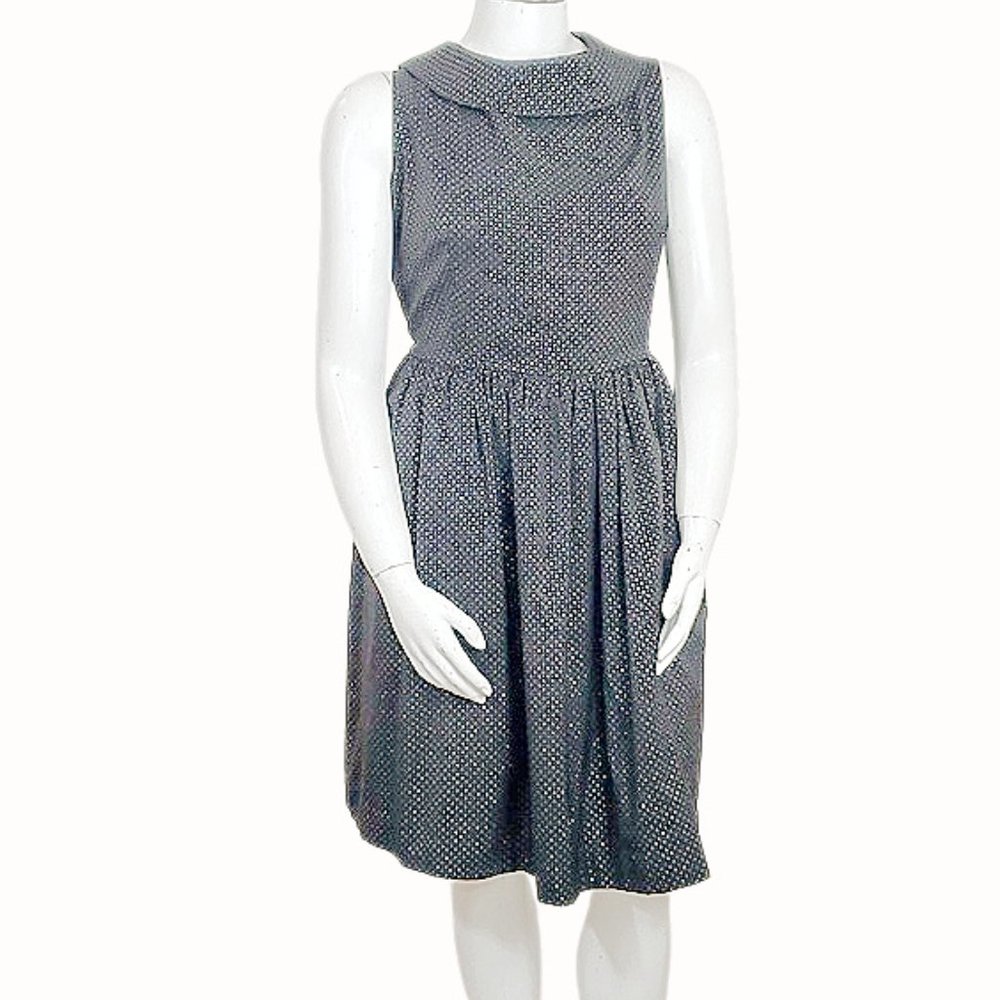 Geode Black & Gold Polka-dot Dress